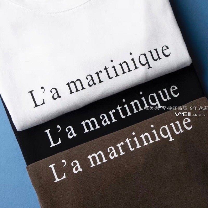 [ Rẻ vô địch ] Áo thun cotton tay lỡ dáng rộng unisex - L'- martinique