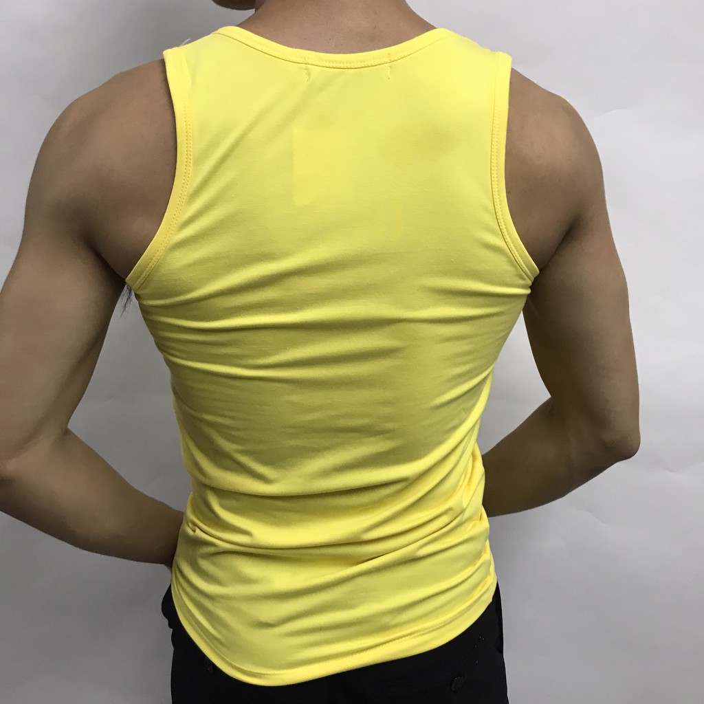 Áo ba lỗ nam KING sát nách thun co giãn dáng body tập gym chơi thể thao vận động mạnh(U05)