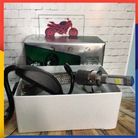 ĐÈN LED M02J CHÂN H4 CHÍNH HÃNG (ĐỦ 25W ) CHO XE MÁY