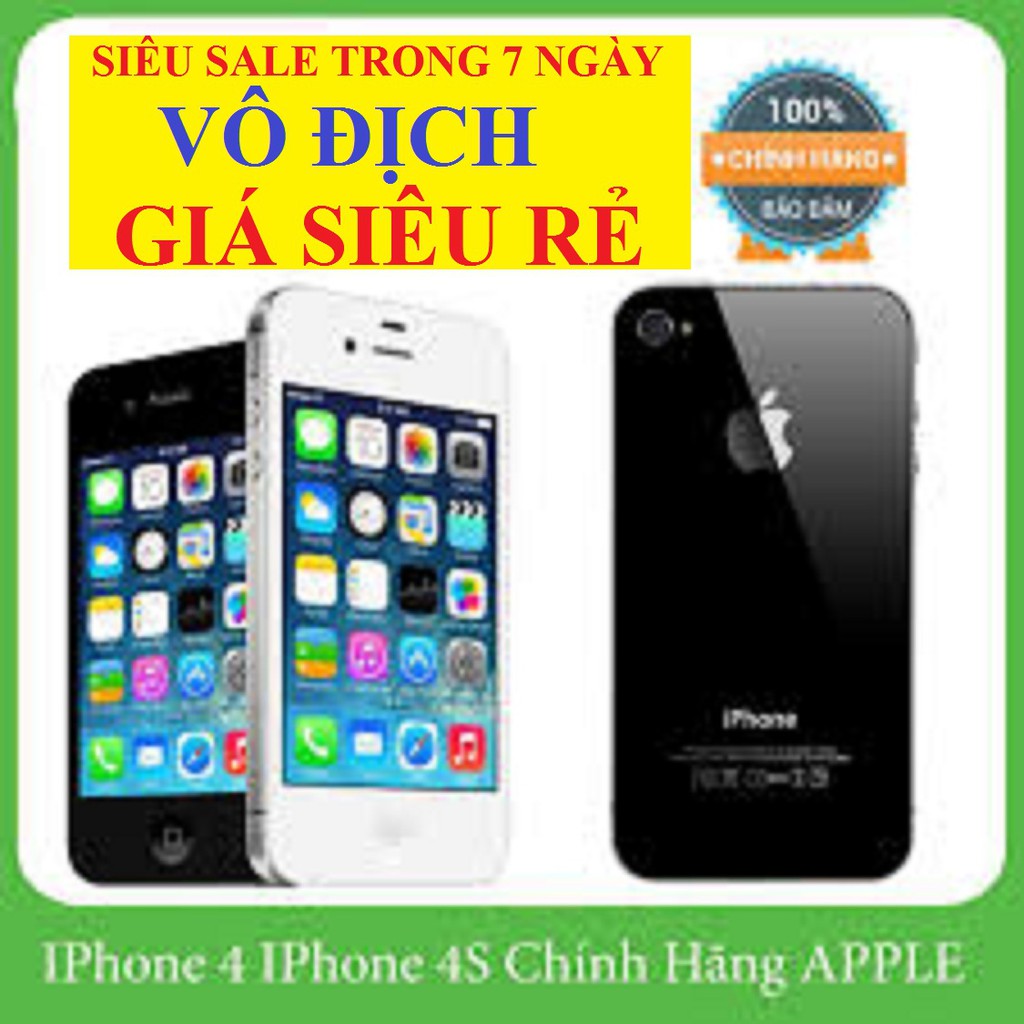 điện thoại Iphone 4S 16G Quốc tế - Full Zalo Facebook youtube, nghe gọi tốt