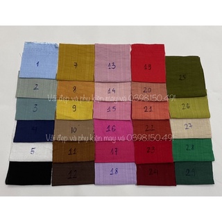 Vải Đẹp Đũi Xước chất mát may Sơmi Áo Váy maxi