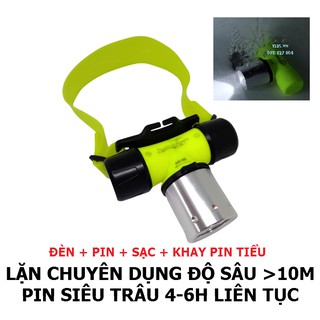 [Chuyên Dụng]Đèn lặn đội đầu,đèn lặn đeo trán siêu sáng chuyên cho thợ lặn POPO SPORT