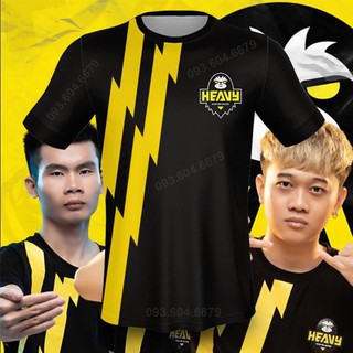 Áo Free Fire - Áo FF Team HEAVY Đen 3D