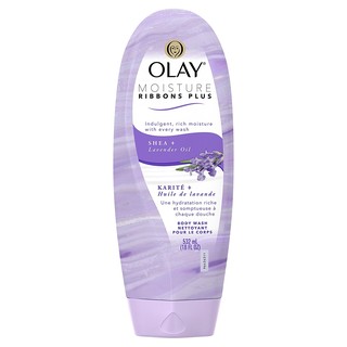 Sữa tắm dưỡng ẩm da hương lavender Olay Moisture Ribbons Plus Shea + Lavender Oil Body Wash 532ml (Mỹ)