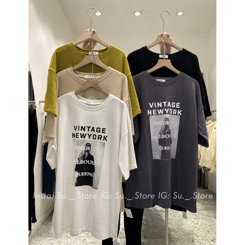 Áo thun in hình và chữ Vintage Newyork A2198 SUSTORE
