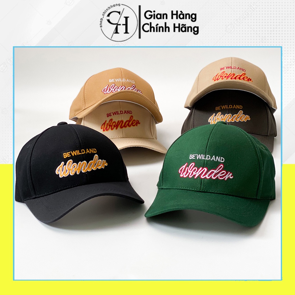 Mũ lưỡi trai thời trang nam nữ thêu chữ Wonder phong cách nón kết đẹp AH1664