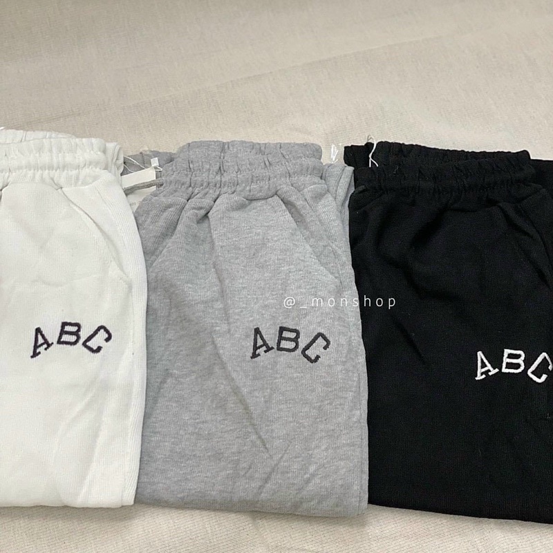 Quần boom thêu chữ ABC cưng sỉu
