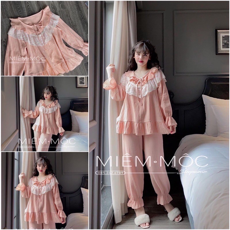 🌸SALE🌸Set ngủ ulzzang tiểu thư nhập hàng cao cấp (ảnh thật và clip) | BigBuy360 - bigbuy360.vn