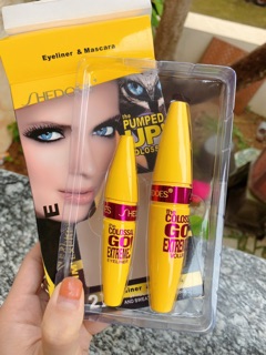 COMBO 2 Bộ Đôi Kẻ mắt + Mascara She Does Chính Hãng