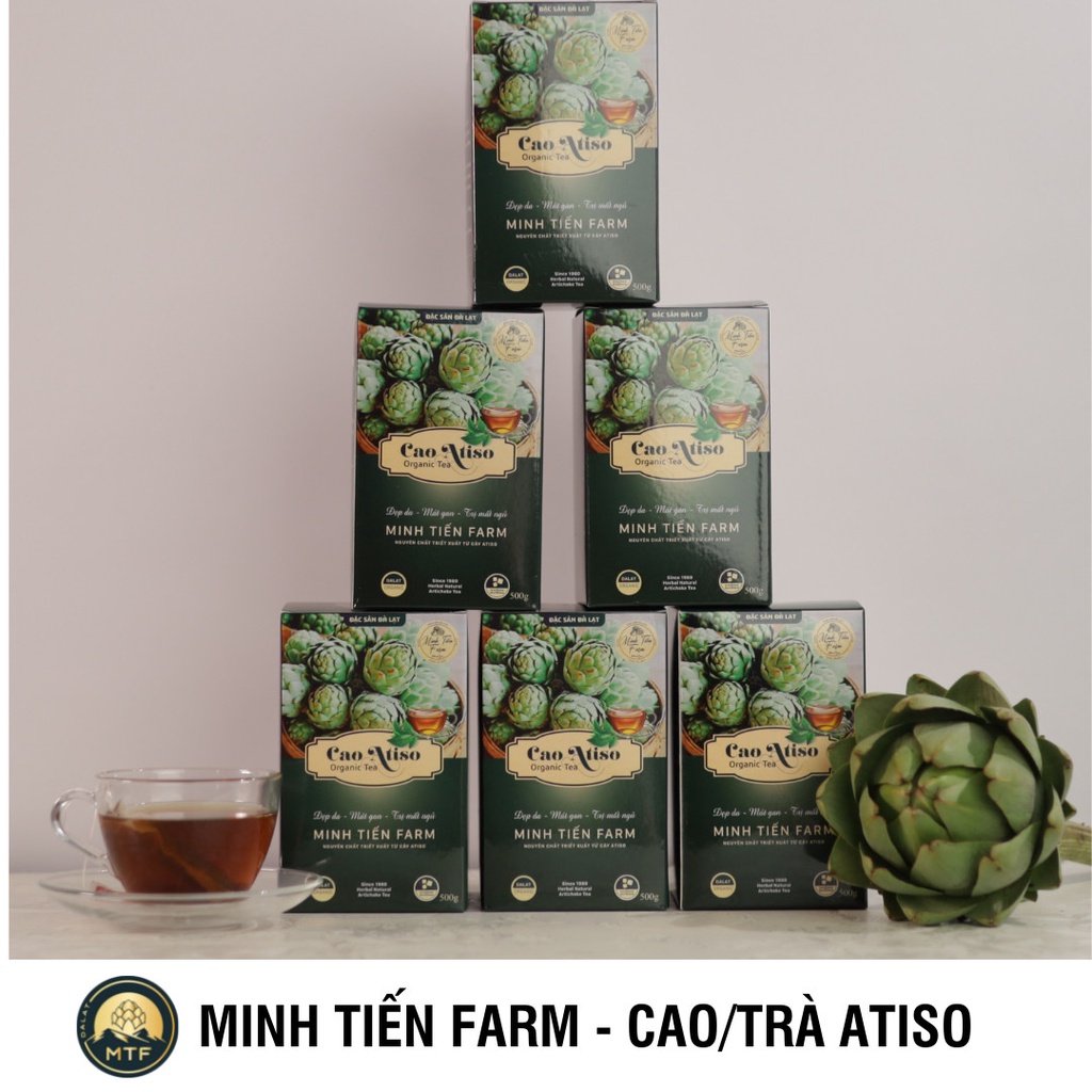 Cao Trà Atiso Đà Lạt mát gan ngủ ngon 250- 500gr Hũ thủy tinh không đường Minh Tiến Farm