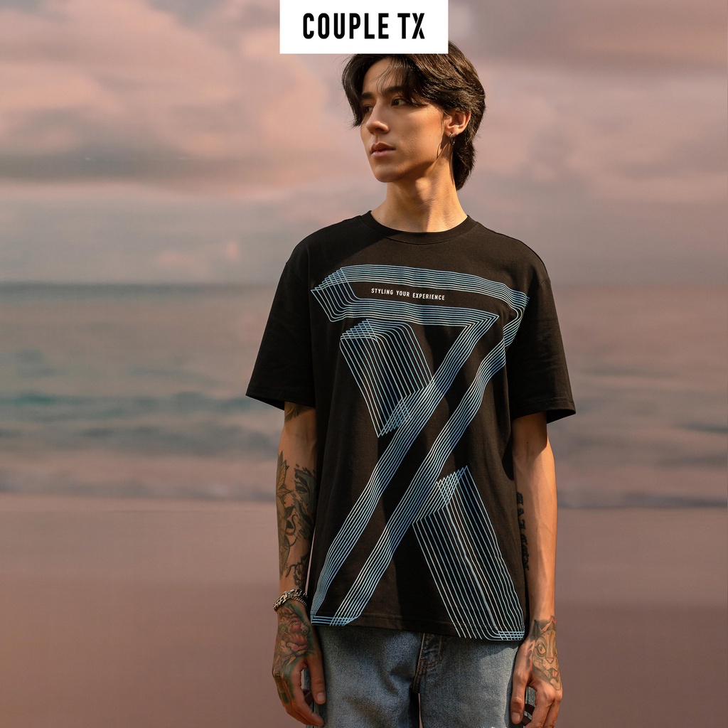 Áo Thun Nam Nữ IN Logo X Chuyển Màu Couple TX TS 147