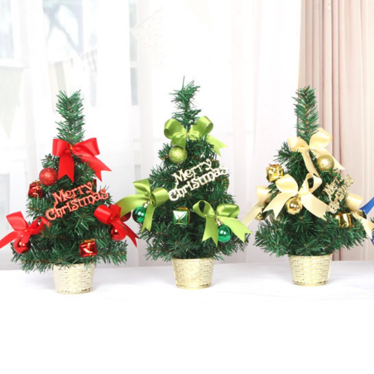 Cây thông noel nhí chữ Merry Chrismas cao 30cm để bàn MẪU C18