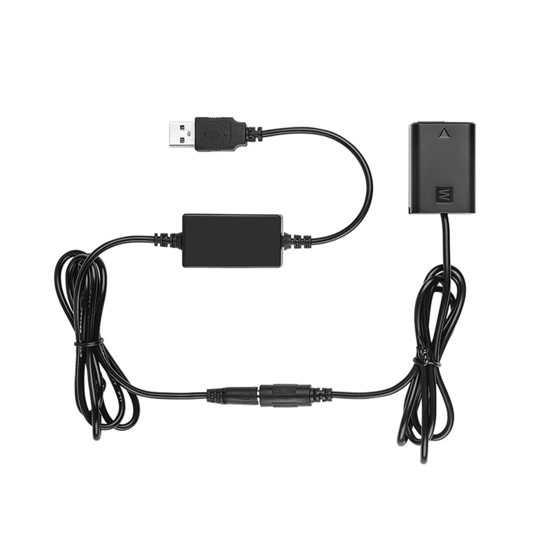 Bộ Chuyển Đổi Nguồn Điện USB Sang FW50 AC-PW20 Cho Pin 7 a7 a7S a7II a7R A3000 A5000 A6000 NEX5 NEX3 NEX