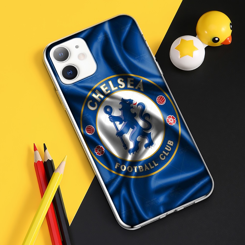 Ốp Điện Thoại Trong Suốt Hình Logo Câu Lạc Bộ Bóng Đá Chelsea Cho iPhone 7 8 Plus 11 Pro Max RCZ35