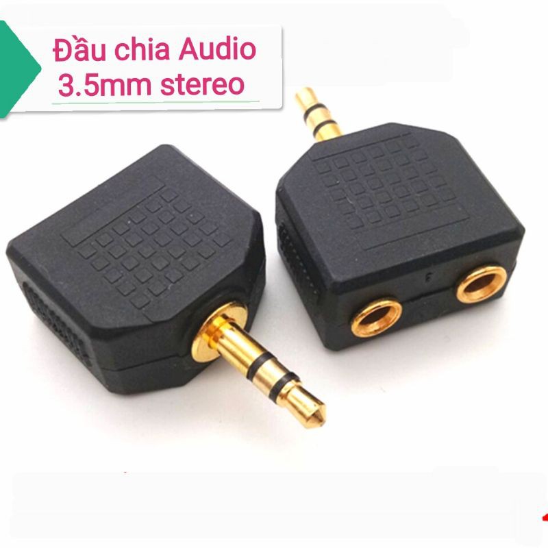 Đầu chia cổng Audio stereo 3.5mm 1 ra 2