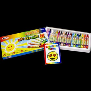 01 hộp bút sáp 18 màu winq