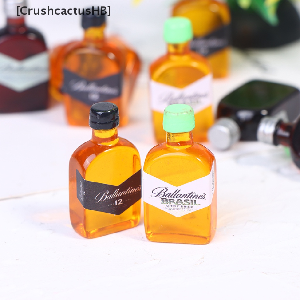 [CrushcactusHB] 5 Chai Rượu Whisky Thu Nhỏ 1 / 12 Trang Trí Nhà Búp Bê