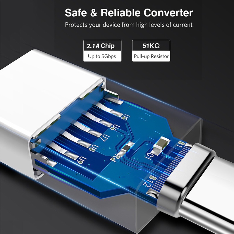 Đầu Chuyển Đổi USB Sang Micro USB 3.0 Cho Điện Thoại/Máy Tính