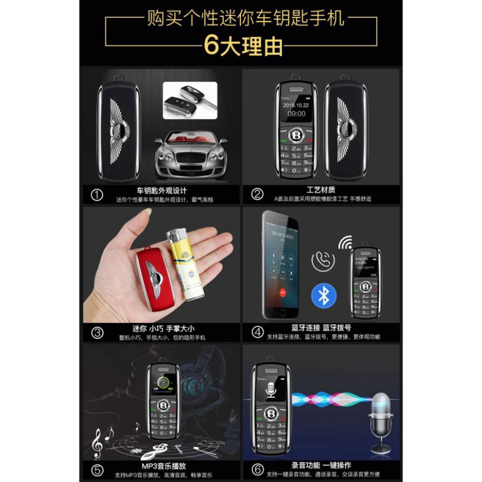 Điện Thoại Mini X8, điện thoại mini siêu nhỏ V8, điện thoại 2 sim, thay đổi giọng nói | BigBuy360 - bigbuy360.vn