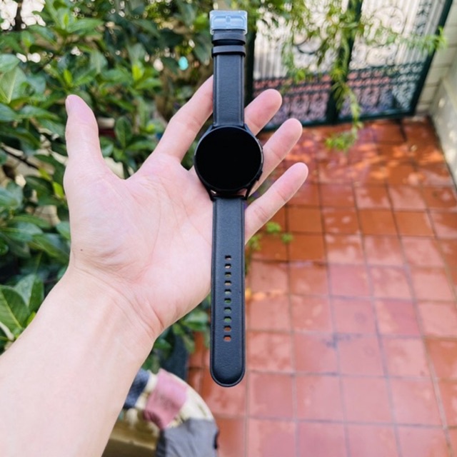 Dây da đồng hồ Samsung Galaxy Watch Active 2 40/44mm bản dây 20mm  hàng chính hãng