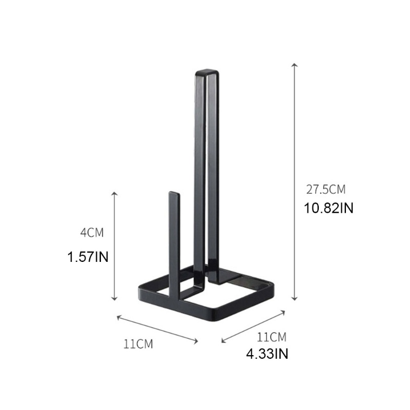 Giá đỡ khăn giấy cuộn để bàn bằng kim loại tiện dụng cho nhà bếp/ nhà tắm