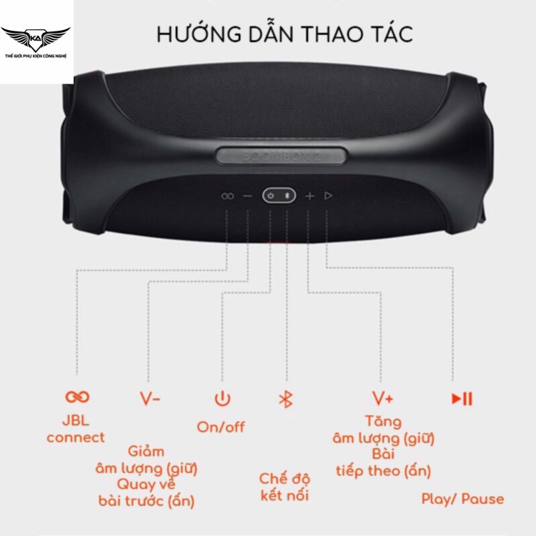 Loa bluetooth Boombox Karpino Công suất 30W Nghe nhạc 5-6h BASS CĂNG,loa blutooth ÂM THANH SỐNG ĐỘNG cho Vinahouse, EDM