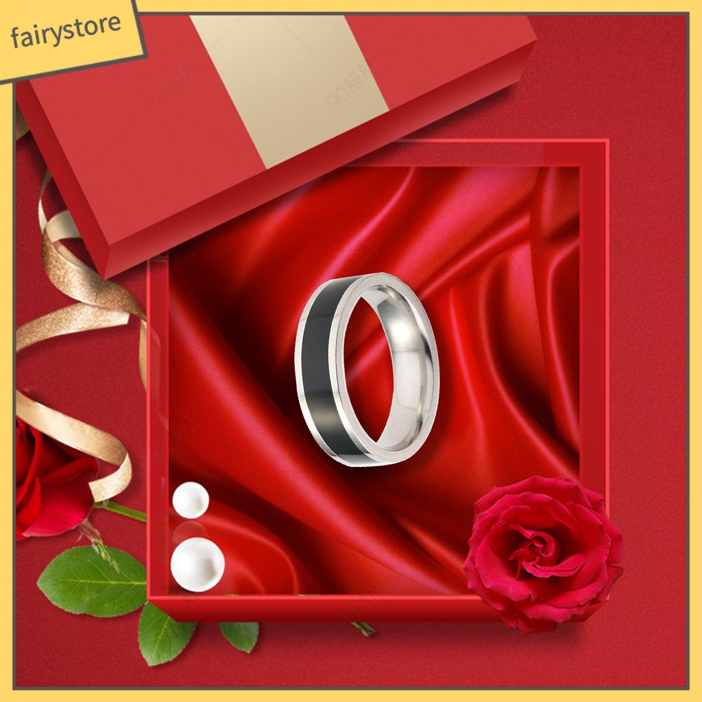 Nhẫn Thép Titan Thiết Kế Đơn Giản Cho Nam