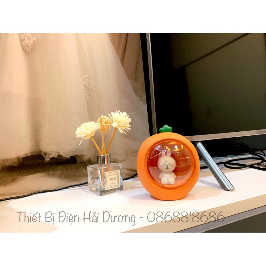 Đèn ngủ trang trí hình Thỏ Cony siêu dễ thương cho bé - Trang trí căn phòng vintage giá rẻ siểu tiết kiệm - Dùng Pin