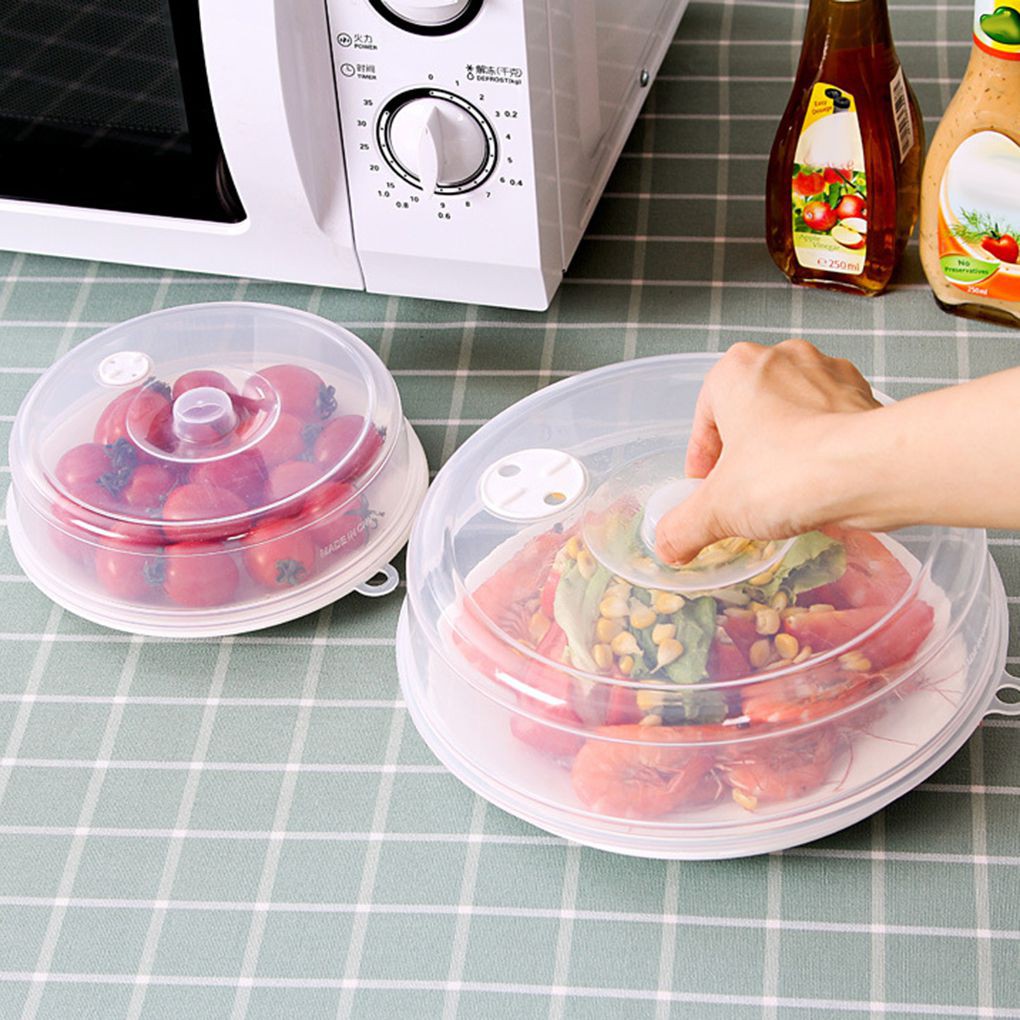 Nắp đậy bằng nhựa bảo vệ thức ăn khi dùng lò vi sóng tiện dụng