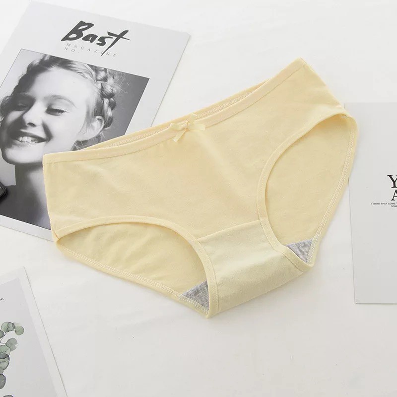 Quần Lót Nữ - Quần Lót Nữ Cotton kháng khuẩn thoáng mát đính nơ nhỏ tôn dáng gợi cảm DAN STORE MÃ 978