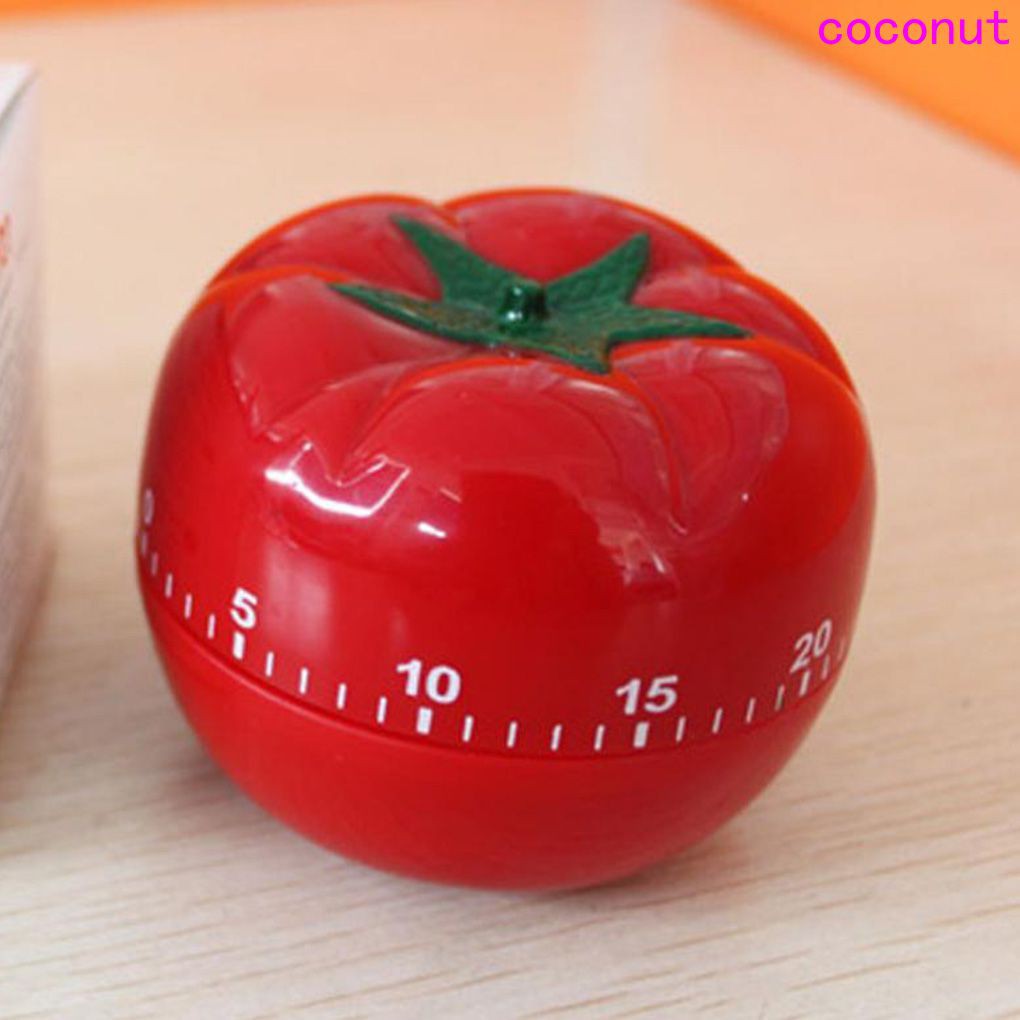 Kitchen Timer 1-60 Minutes 360 Degree Cooking Tools Tomato Fruit Shape Mechanical Countdown Tomato Timer