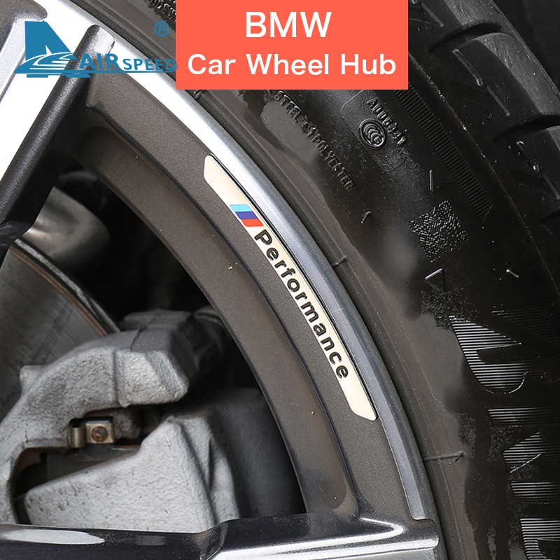 Set 4 Sticker Dán Mâm Bánh Xe Ô Tô Bmw F20 G30 E90 F30 M3 G01 M