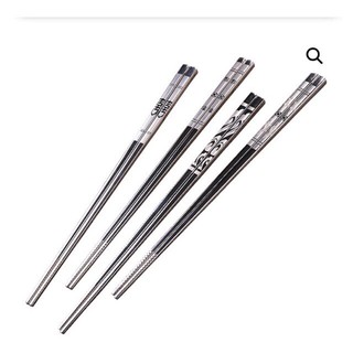 Set 5 đôi - Đũa Inox 304 Cao Cấp Hàn Quốc