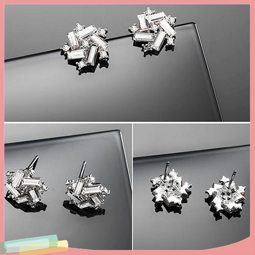 Đôi Khuyên Tai HìNh CáNh Gió ĐíNh Kim Cương Giả NhiềU MàU SắC