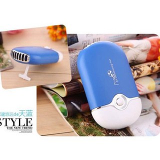 Quạt sấy mi nhanh khô có gương. quạt làm mát giúp sấy, thổi nhanh khô keo nối mi - mini fan