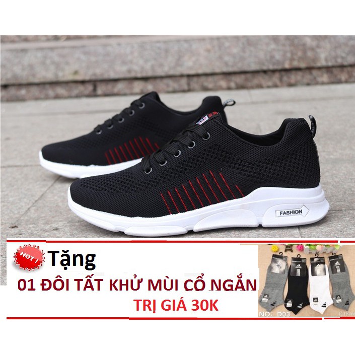 GiàyThể Thao  Giày Sneaker Nam đẹp 2022 ychang đen đế cao su bám đường vải thoáng khí hd6đen