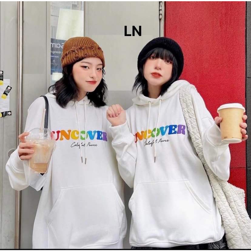 Áo Hoodie Nam Nữ Un Over  From Rộng Chất Nỉ Unisex, Áo hoodie Nữ  CHỮ  Nhiều Màu