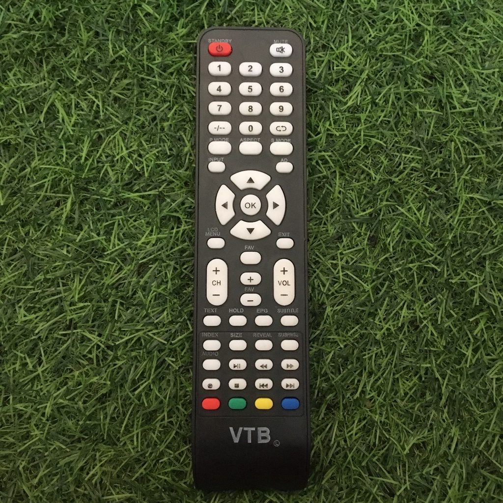 ĐIỀU KHIỂN ĐẦU THU VTB - REMOTE ĐIỀU KHIỂN ĐẦU THU VTB NÚT BÀN PHÍM MÀU TRẮNG - TẶNG KÈM PIN VÀ BẢO HÀNH 3 THÁNG