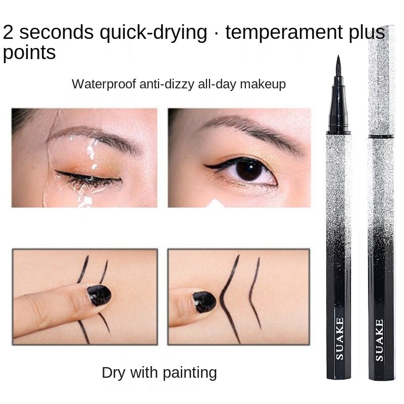 Bút Kẻ Mắt Dạng Lỏng Màu Đen Chống Thấm Nước Dành Cho Người Mới Bắt Đầu