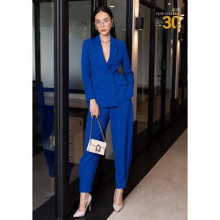 set vest cài nút gấu quần