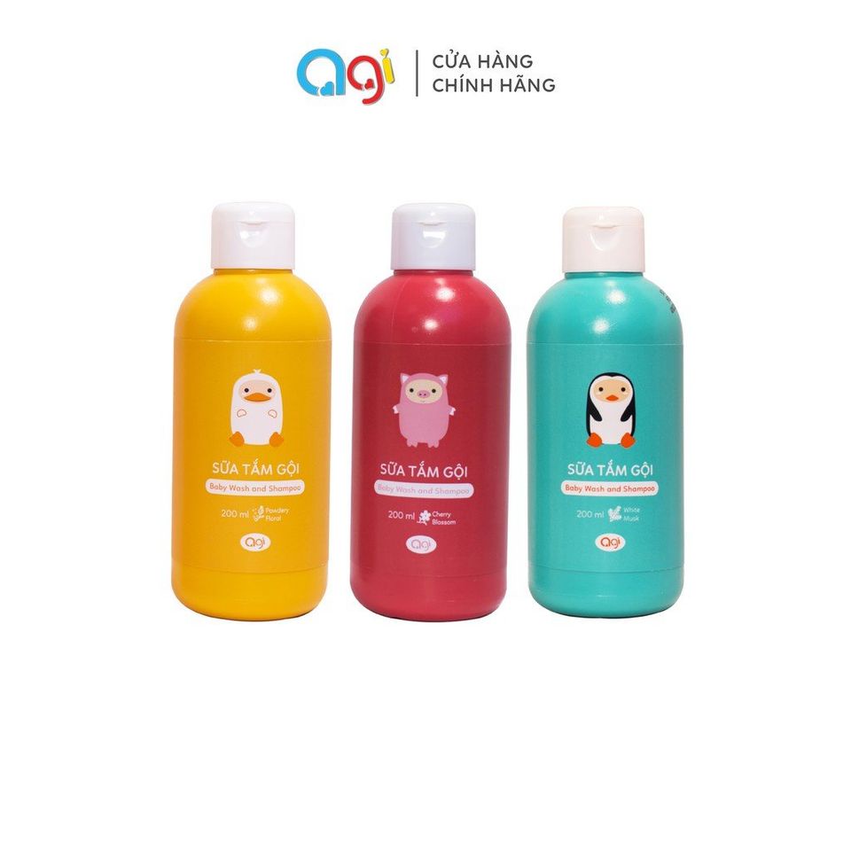 Sữa tắm gội Agi cho bé 200ml/500ml CHÍNH HÃNG