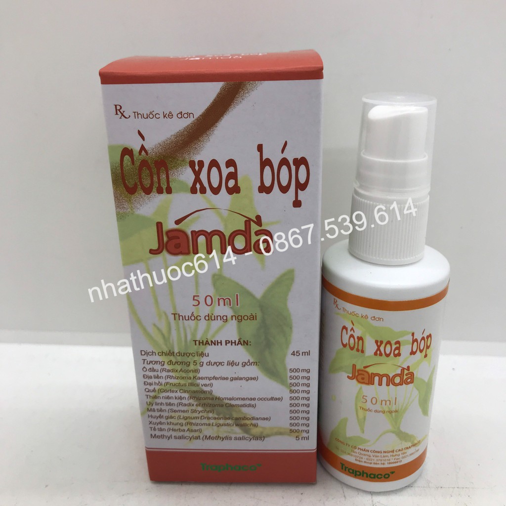 Cồn xoa bóp Jamda