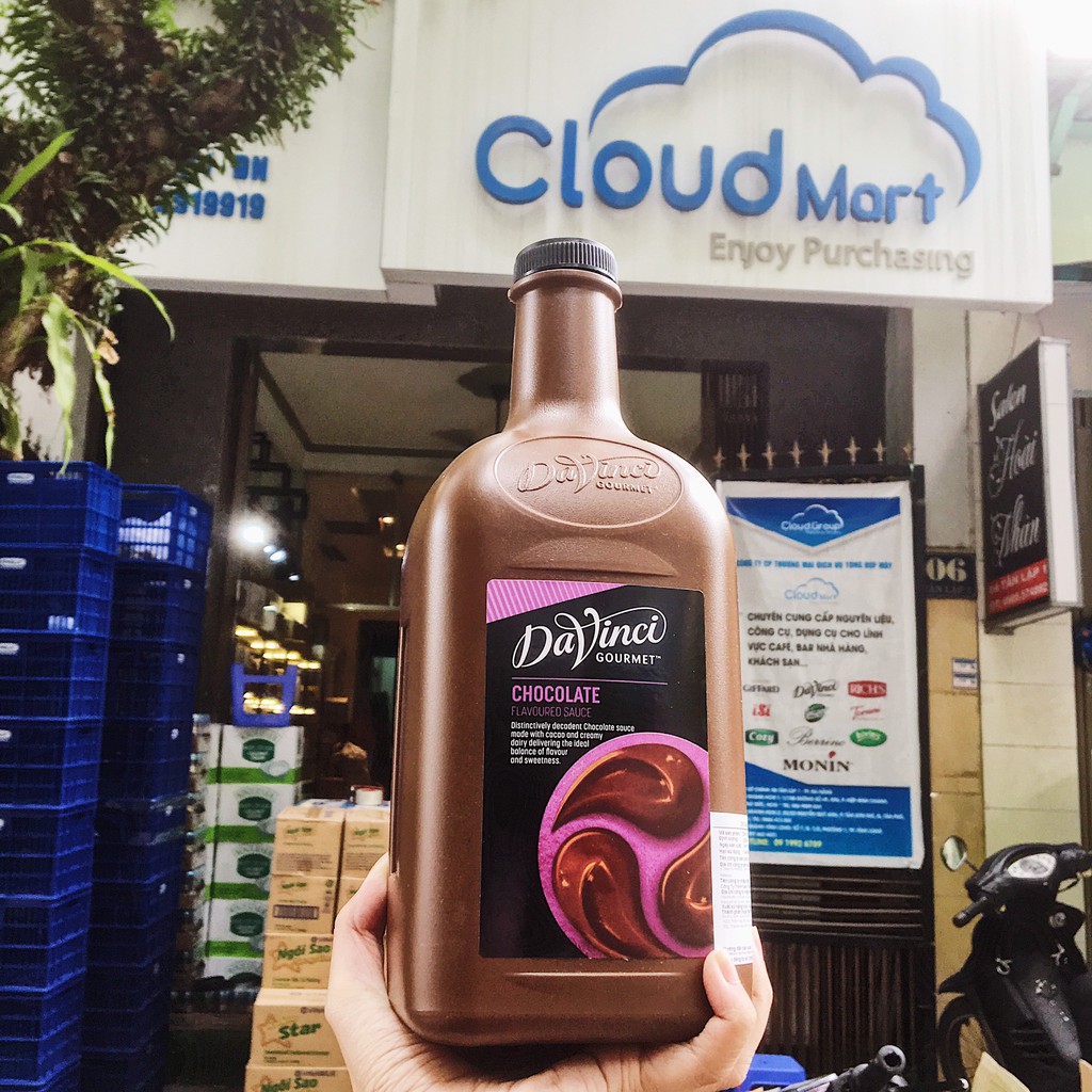 Sốt Socola / Sauce Davinci Chocolate 2L  - Nguyên liệu pha chế CLOUD MART