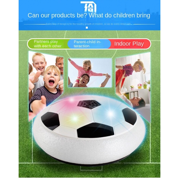 Quả Bóng Đá Nổi Có Đèn LED Nhiều Màu Sắc Viền Xốp Mềm Hỗ Trợ Luyện Tập Trong Nhà