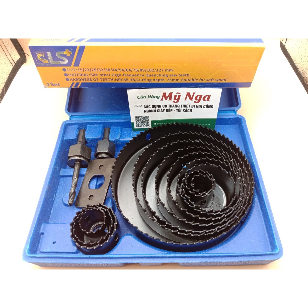 Bộ mũi khoan khoét lỗ 16 chi tiết