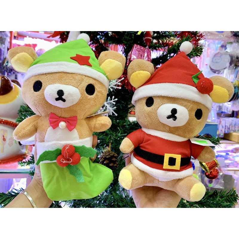 Gấu bông rilakuma Noel 20cm