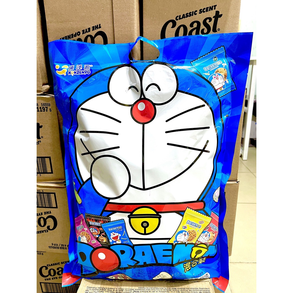 Gói Bánh Snack Siêu To Khổng Lồ Thái Lan Snack Thập Cẩm Doraemon Mix 450G