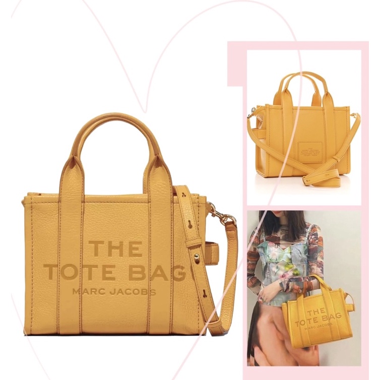 TNS-Túi tote form vuông siêu  Marcie leather field tote bag--màu vàng nổi bật