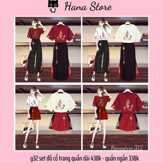 g32 Set đồ múa cổ trang trung Hoa có bigsize ảnh khách feedback