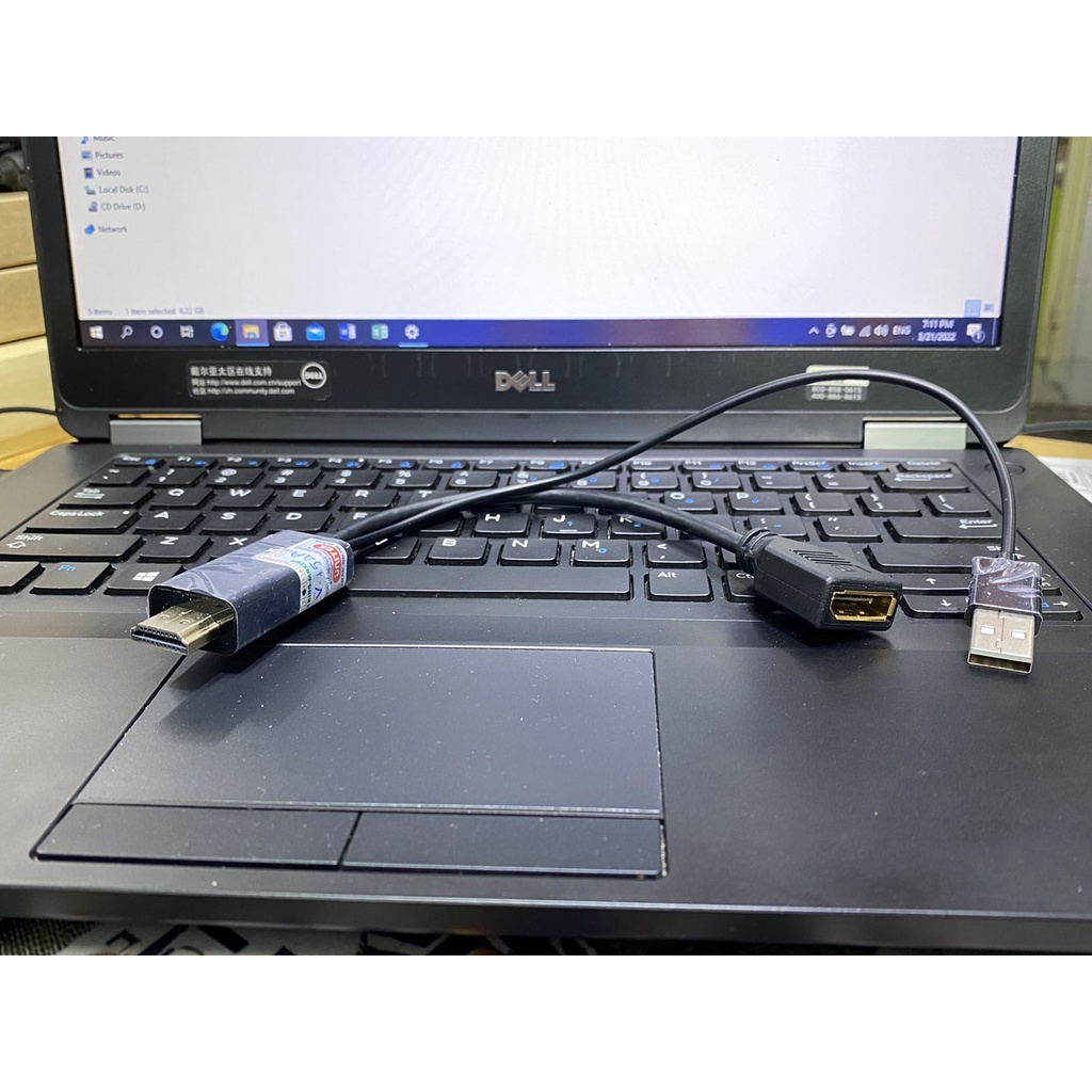 Cáp chuyển đổi Hdmi to displayport 4k 60HZ 2k 144hz Unitek V154A chính hãng bảo hành 18 tháng